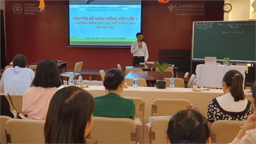 Chuyên đề “Dạy học môn Tiếng Việt lớp 1 nhằm phát triển phẩm chất, năng lực và đổi mới sinh hoạt chuyên môn theo hướng nghiên cứu bài học trong trường tiểu học”